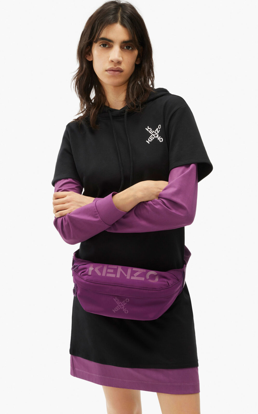 Kenzo Sport Bæltetaske Dame - Lilla DK-057332